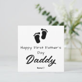 Joyeux premier anniversaire papa – Carte photo per (Debout devant)