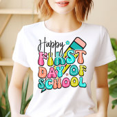 Joyeux Premier Jour De L'École Teacher Tshirt