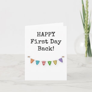 Joyeux Premier Jour de retour, Carte de retour de 
