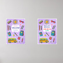 Joyeux premier jour d'école BIENVENUE