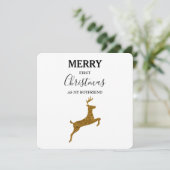 Joyeux premier Noël petit ami Xmas carte (Debout devant)