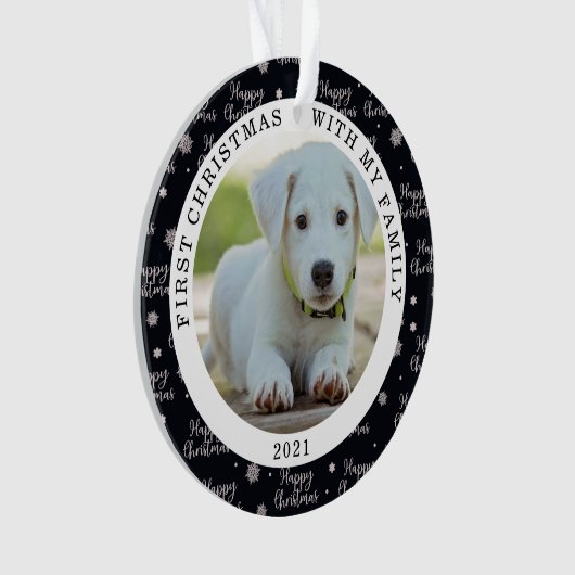 Joyeux Premier Noël Votre Ornement Photo (devant)