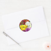 Joyeux Printemps ! autocollants Fleurs de Tulipe C (Enveloppe)