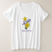 Joyeux Printemps Irises et Daffodiles (Design devant)