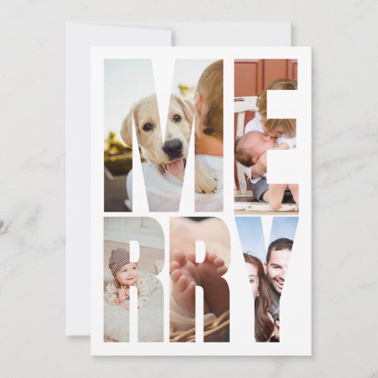 Joyeux programme photo moderne Cadres Noël (Devant)