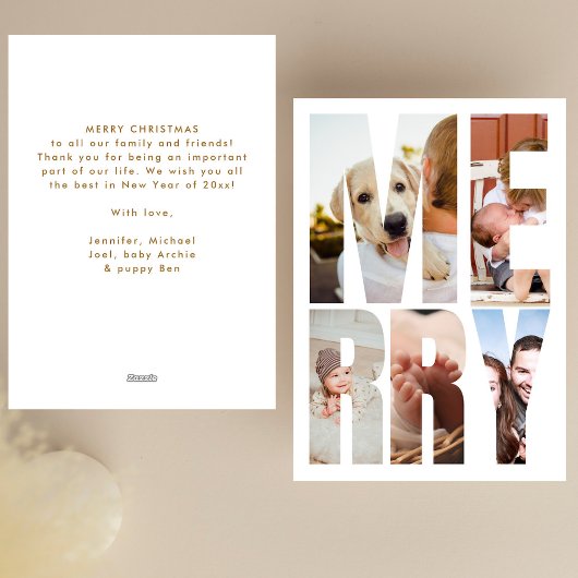 Joyeux programme photo moderne Cadres Noël