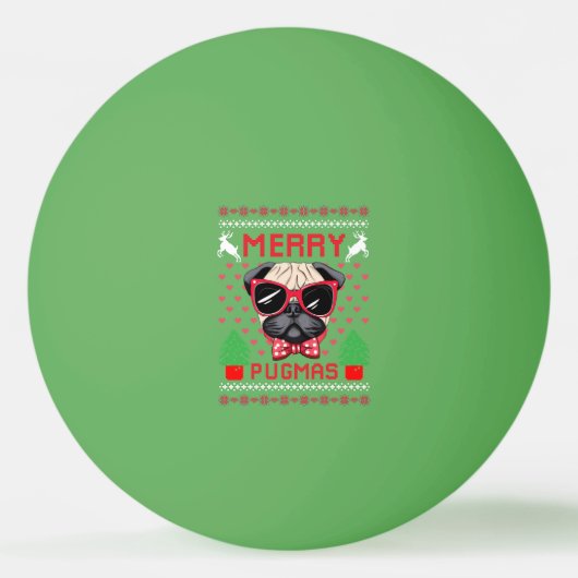 Joyeux Pugmas ! balles de ping pong (Devant)
