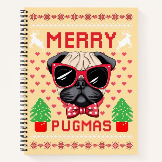 Joyeux Pugmas ! Carnet (Devant)