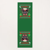 Joyeux Pugmas ! Tapis de yoga (Dos)