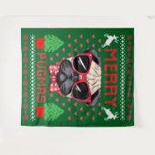 Joyeux Pugmas ! Tenture (Devant (Horizontal))