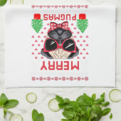 Joyeux Pugmas ! Torchons de cuisine (Plié)