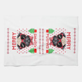 Joyeux Pugmas ! Torchons de cuisine (Horizontal)