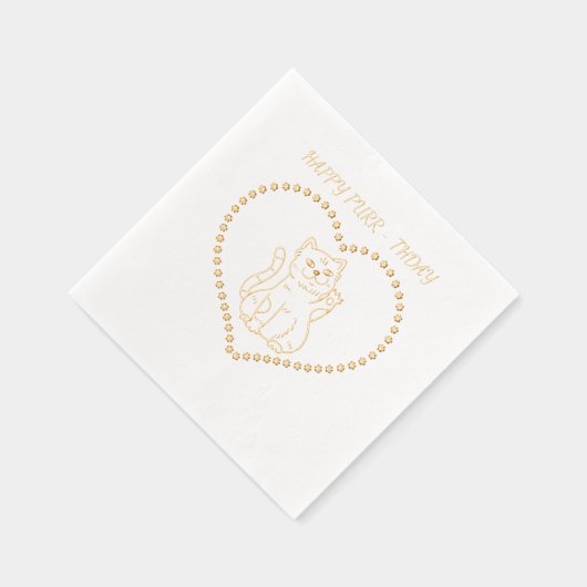 Joyeux Purr-thday Chat fête d'anniversaire (Droite)