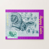 Joyeux Puzzle Bunny de Pâques (Horizontal)