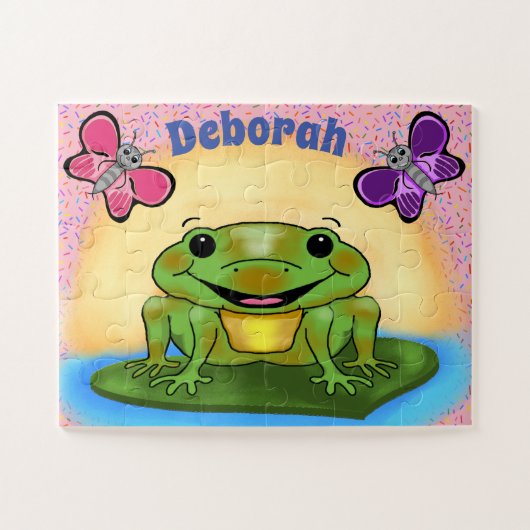 Joyeux puzzle de grenouilles (Horizontal)