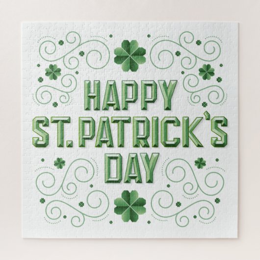 Joyeux puzzle de la Saint Patrick (Beveled) 20x20 (Vertical)