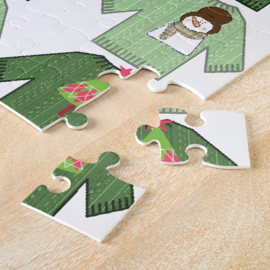 Joyeux Puzzle de Noël, affreux pulls de Noël (Côté)