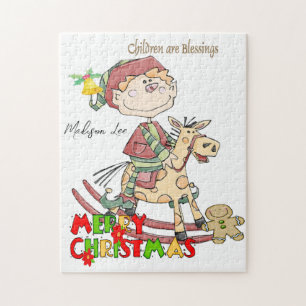 Joyeux Puzzle de Noël Les enfants sont des bénédic