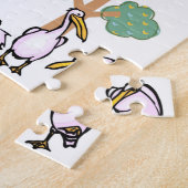 Joyeux Puzzle de Noël Pélicans de Noël (Côté)