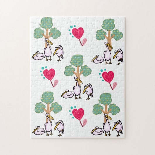 Joyeux Puzzle de Noël Pélicans de Noël (Vertical)