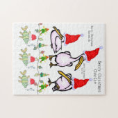 Joyeux Puzzle de Noël Pélicans de Noël (Horizontal)