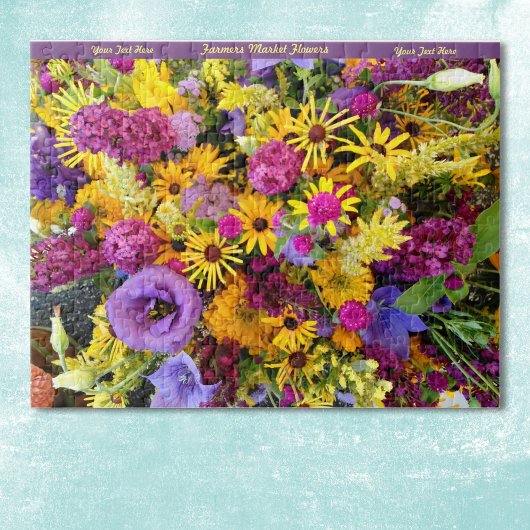 Joyeux Puzzle Fleurs Personnaliser
