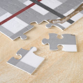 Joyeux Puzzle Noël Cerf Plaid (Côté)