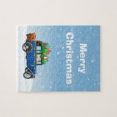 Joyeux puzzle Noël et Père Noël (Horizontal)
