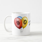 - Joyeux quatre-vingt-dixième anniversaire - tasse (Gauche)