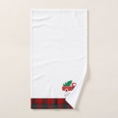 Joyeux ramassage de Noël et arbre personnalisé (Serviette à main)