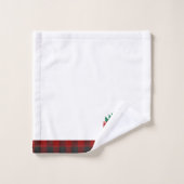 Joyeux ramassage de Noël et arbre personnalisé (Gant de toilette)