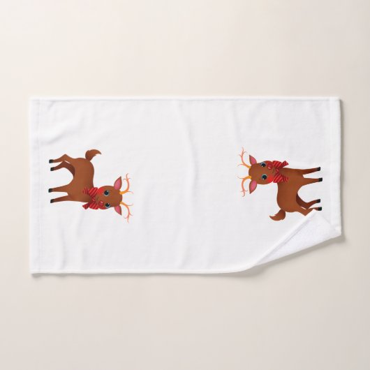 Joyeux Reindeer (Serviette à main)
