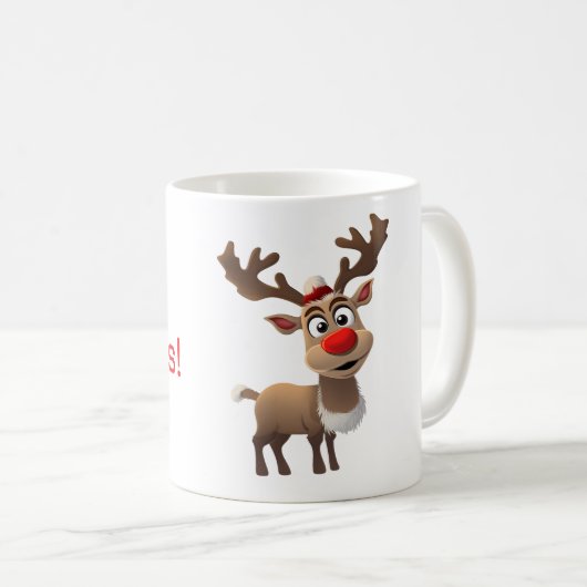Joyeux renne de Noël - Mug (Devant droit)