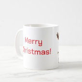 Joyeux renne de Noël - Mug (Devant gauche)