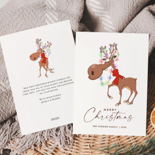 Joyeux Renne Joyeux Noël Carte de Vœux