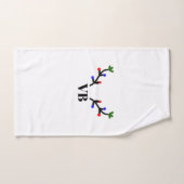 Joyeux rennes Noël ajouter nom nom nom titre (Serviette à main)