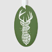 Joyeux rennes Père Noël de Noël, Vert foncé (devant)