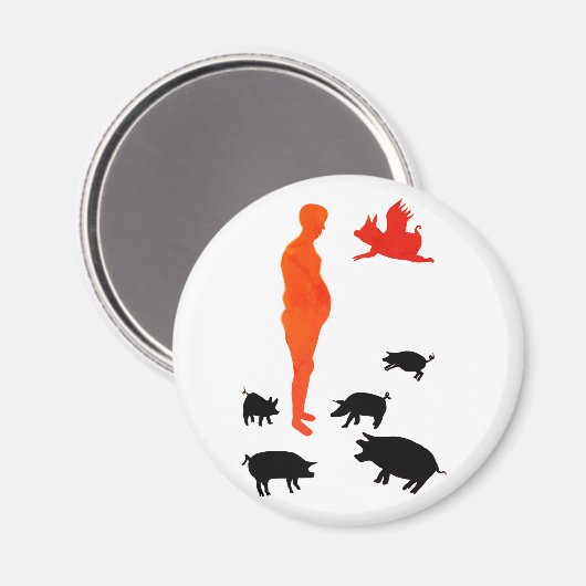 Joyeux Repas Aimant végétarien La Ferme (Recto/Verso)