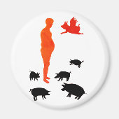 Joyeux Repas Aimant végétarien La Ferme (Devant)