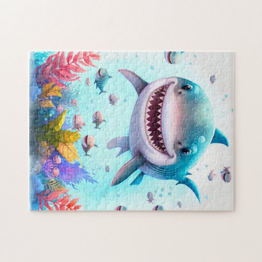 Joyeux requin Jigsaw Puzzle (Horizontal)