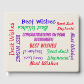 Joyeux Retraite Party Livre d'invité Fun Colorful  (Recto)