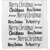 Joyeux rideau de douche de Noël, Joie (Devant)