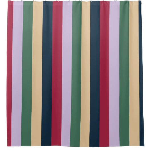 Joyeux rideau de douche rayé (Devant)