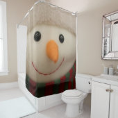 Joyeux rideau de douche Snowman (En situation)