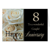 Joyeux roses du 8e anniversaire (Devant horizontal)