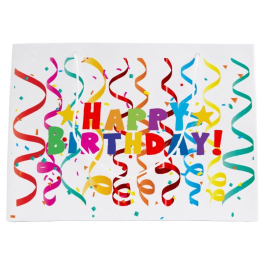 Joyeux sac cadeau d'anniversaire (Devant)