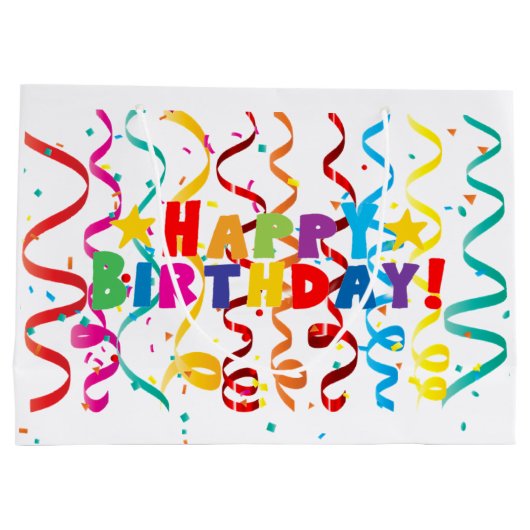 Joyeux sac cadeau d'anniversaire (Dos)