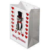 Joyeux sac cadeau de caniche de Noël (Dos Angle)