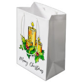 Joyeux sac cadeau de Noël moyen (Dos Angle)