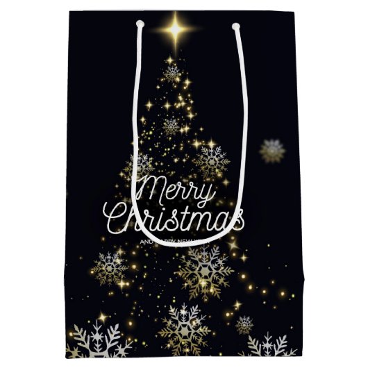 Joyeux sac cadeau de Noël moyen (Dos)